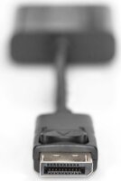 Digitus AK-340410-001-S DisplayPort 1.1 apa - VGA anya Átalakító Adapter 0.15m - Fekete