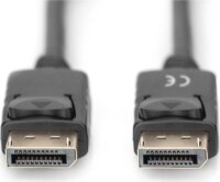 Digitus DB-340100-030-S DisplayPort 1.2 (M/M) UHD 4K Kábel 3m - Fekete