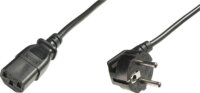 Digitus AK-440100-018-S 250V Hálózati tápkábel CEE 7/7 - C13 1.8m - Fekete