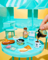 MGA Entertainment Miniverse Miniverzum - Mini étel kávézó 6. széria meglepetés kiegészítők