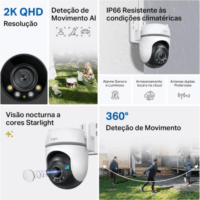 TP-Link TC42 Smart WiFI 4MP QHD 360° kültéri forgatható Okos Kamera - Fehér