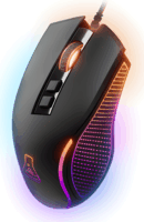 The G-Lab Kult Thorium RGB USB Gaming Egér - Fekete