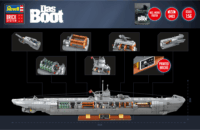 Revell 00960 U-Boot tengeralatjáró műanyag makett