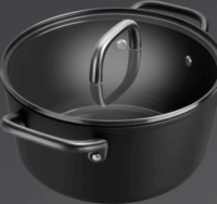Zwilling Milano Főzőedény Üveg fedővel Ø 24cm 7L - Fekete