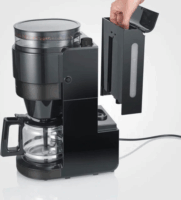 Severin KA 4830 Filteres Kávéfőző Darálóval és Üveg kiöntővel 900 Watt - Fekete