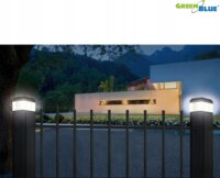 GreenBlue GB127 WW Napelemes Kerti Oszlop Dekor Lámpa - Fekete