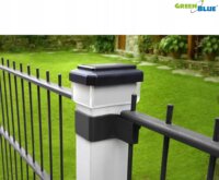 GreenBlue GB127 WW Napelemes Kerti Oszlop Dekor Lámpa - Fekete