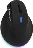 Bluestork Ergo Lumi Pro Ergonomikus Bluetooth + RF Wireless Egér - Fekete