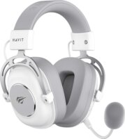 Havit H2002YG RF Wireless + Bluetooth / Vezetékes Gaming Fejhallgató Headset - Fehér/Szürke