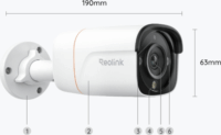 Reolink RP-PCB12M 12MP UHD Kültéri/Beltéri Bullet kamera - Fehér