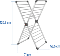 Noveen ECD40 X alakú Elektromos Ruhaszárító 360W 120,6 × 71 × 56,5 cm