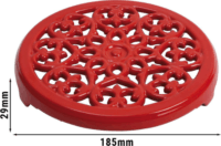 Staub Trivet Öntöttvas Edény alátét Ø 23cm - Cseresznye piros