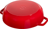 Staub Chistera Cocotte Öntöttvas Kerek Edény fedéllel Ø 28 cm - Cseresznye piros
