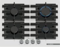 Bosch PPP6A2I40 Serie 6 Beépíthető 4 zónás Gáz Főzőlap - Fekete / Fehér