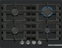 Bosch PNP6B6K40 Serie 4 Beépíthető 4 zónás Gáz Főzőlap - Fekete