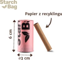 Starch Bag 159596 Kutyaürülék zacskó 15 darab - Rózsaszín