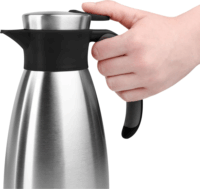 Emsa 508932 SOFT GRIP Termosz kancsó 1L - Inox / Fekete