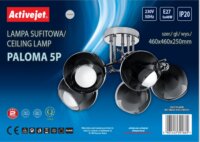 Activejet AJE-PALOMA 5P E27 5x40W függesztett lámpatest - Ezüst
