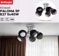 Activejet AJE-PALOMA 5P E27 5x40W függesztett lámpatest - Ezüst
