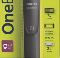 Philips QP2824/10 OneBlade Elektromos Haj- és szakállnyíró - Szürke / Lime