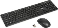 iBOX Workstation Pro Kit RF Wireless Billentyűzet + Egér ENG - Fekete
