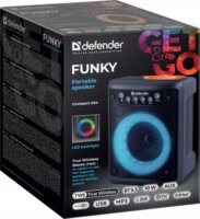Defender Funky 1.0 Hordozható Bluetooth Hangszóró 10W - Fekete