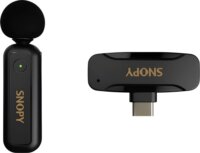 Snopy SN-MW80 Wireless USB-C Csiptetős Mikrofon - Fekete