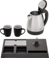 Adler AD 1354 Vízforraló +Tálca + 2 db pohár 1.2L 1500 Watt - Piros