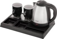 Adler AD 1354 Vízforraló +Tálca + 2 db pohár 1.2L 1500 Watt - Piros