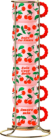 Bialetti Fruit Market 80ml Porcelán Kávés csésze szett 6 darabos - Cseresznye mintás