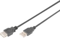 Digitus AK-300202-050-S USB-A apa 2.0 - USB-A anya Hosszabbító Kábel 5m - Fekete