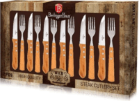 Berlinger Haus BH/2105NA Fa nyelű Evőeszköz készlet 12 darabos - Ezüst/Barna