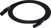 SSQ SS-1841 3-tűs XLR apa - 3-tűs XLR anya kábel 5m - Fekete