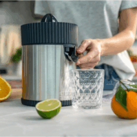 Guzzini Sous Chef Elektromos Citrusprés 100W - Fekete/Inox