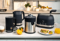 Guzzini Sous Chef Elektromos Citrusprés 100W - Fekete/Inox