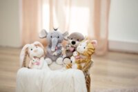 Nici Elefánt kicsinyével plüssfigura 20 cm