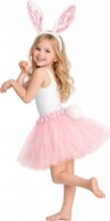 Rózsaszín nyuszi jelmez szett 3-6 éves gyerekeknek
