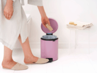 Brabantia Treteimer Newicon 5 literes pedálos rozsdamentes acél szemetes - Rózsaszín