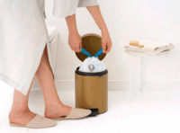 Brabantia Treteimer Newicon 5 literes pedálos rozsdamentes acél szemetes - Arany