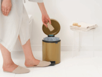 Brabantia Treteimer Newicon 5 literes pedálos rozsdamentes acél szemetes - Arany