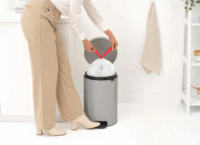 Brabantia Treteimer Newicon 20 literes pedálos rozsdamentes acél szemetes - Szürke