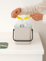 Brabantia Sort & Go 3 literes Szelektív Műanyag szemetes tetővel - Bézs