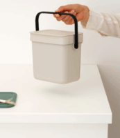 Brabantia Sort & Go 3 literes Szelektív Műanyag szemetes tetővel - Bézs