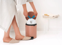 Brabantia Treteimer Newicon 5 literes pedálos rozsdamentes acél szemetes - Réz színű