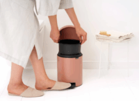 Brabantia Treteimer Newicon 5 literes pedálos rozsdamentes acél szemetes - Réz színű