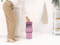Brabantia Sort & Go 12 literes Szelektív Műanyag szemetes tetővel - Rózsaszín