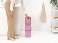 Brabantia Sort & Go 12 literes Szelektív Műanyag szemetes tetővel - Rózsaszín