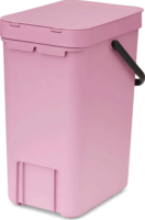 Brabantia Sort & Go 12 literes Szelektív Műanyag szemetes tetővel - Rózsaszín