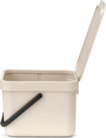 Brabantia Sort & Go 6 literes Szelektív Műanyag szemetes tetővel - Bézs