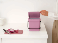 Brabantia Sort & Go 3 literes Szelektív Műanyag szemetes tetővel - Rózsaszín